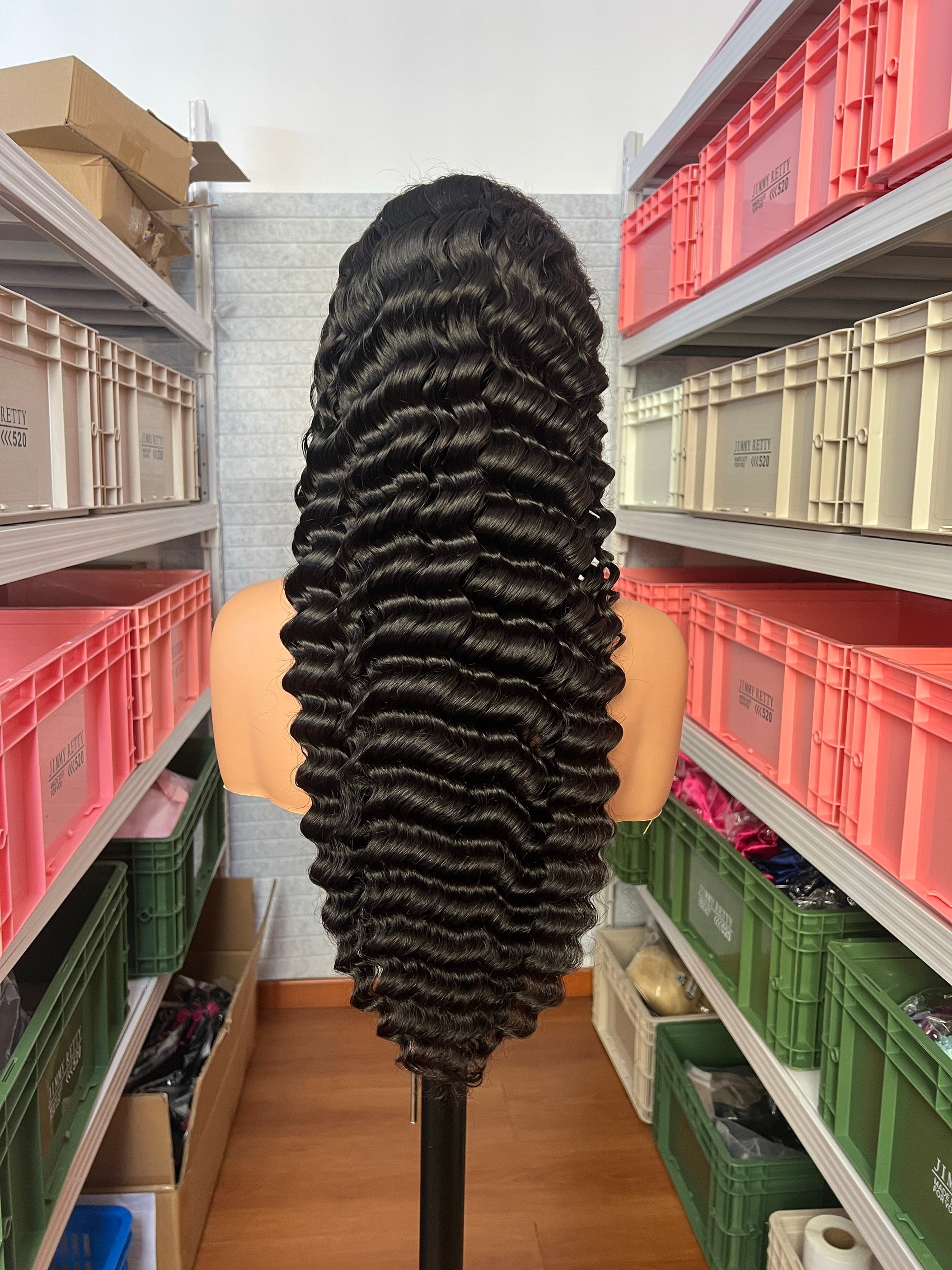 Deep Wave Transparent Lace Front Wig Pre Plucked 13x4 13x6 Virgin Raw Vietnamese
Human Hair Wigs