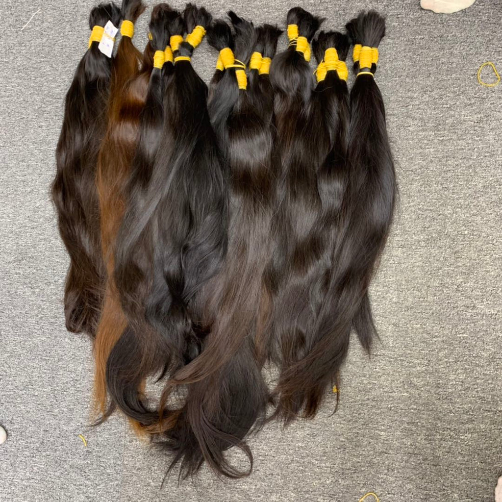 Raw Cambodian Bone Straight Human Hair Bundles