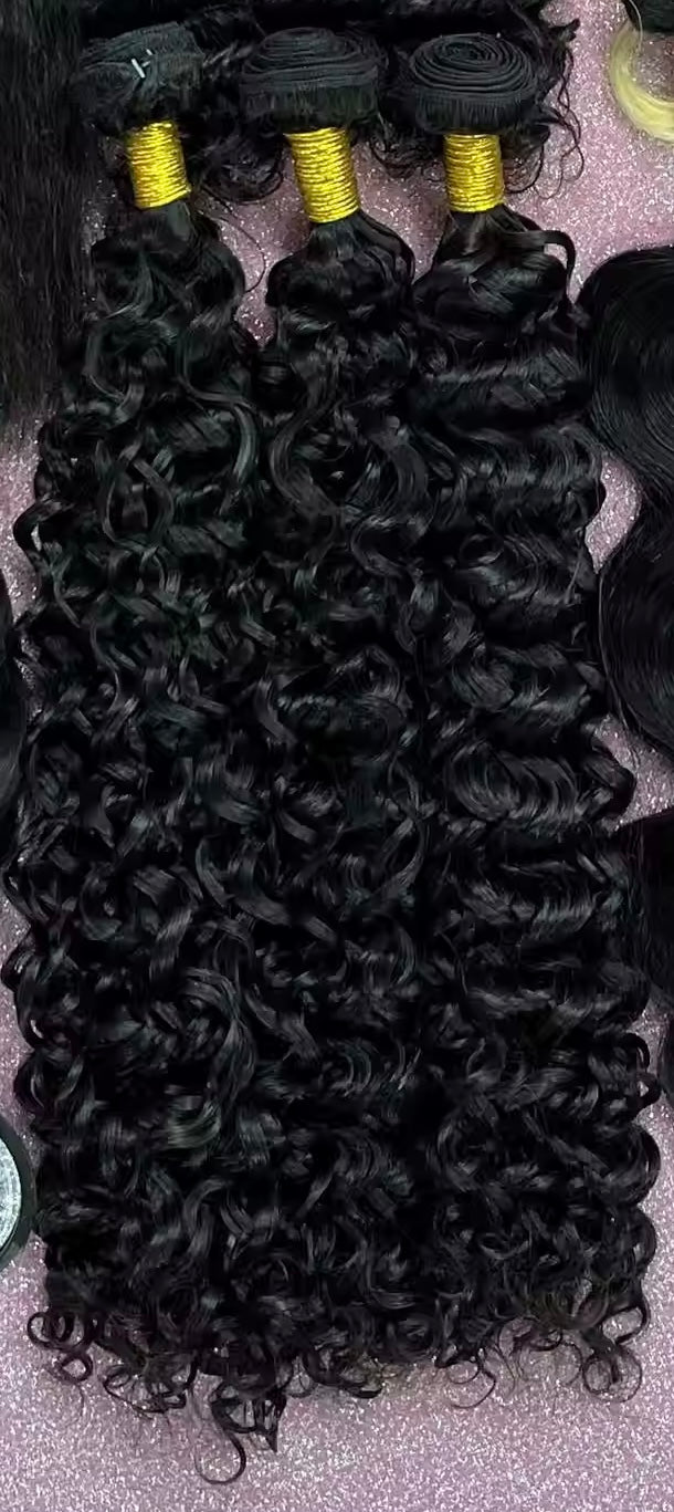 Water Wave Raw Indian Vietnamese Human Hair Bundles Unprocessed Raw Indian Virgin  Hair