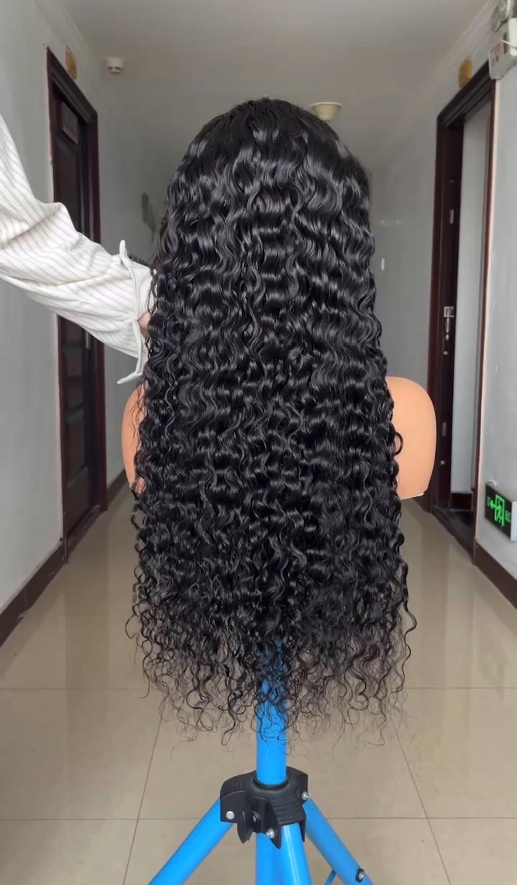 Water Wave Transparent Lace Front Wig Human Hair,Cuticle Aligned Indian Hair Lace Wigs